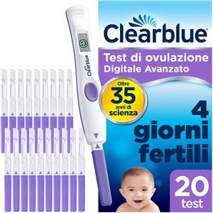 CLEARBLUE Test di ovulazione clearblue avanzato 20 pezzi - CLEARBLUE - 989242526