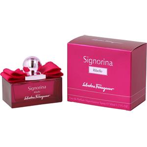 Salvatore Ferragamo Signorina Ribelle Eau de Parfum 50 ml - Fragranza Floreale Orientale con Mandarino, Pera Rossa e Pepe Rosa