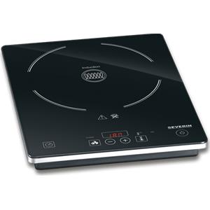 SEVERIN KP 1071 SEVERIN Piano cottura ad induzione da tavolo, Nero, 2000 W Ø 21 cm, controlli touch