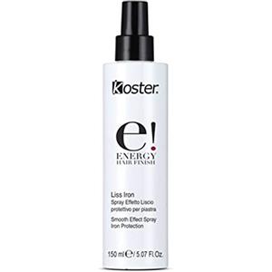 Koster Energy Liss Iron Spray 150 ml - Spray Protettivo per Capelli Effetto Liscio