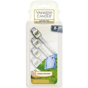 Yankee Candle Clean Cotton Stick 4 stick otton Stick Profumatore per Auto Diffusore Stick