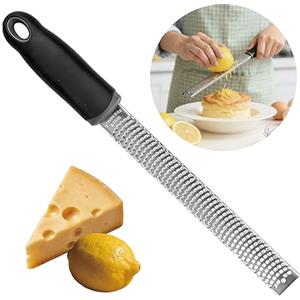 Ruvan Grattugia Formaggio, Grattugia Alimentare in Acciaio Inossidabile, Rape Agrumi, Cioccolato, Cocco, Cannella, Aglio, Zenzero, Rovina Di Limone, Arancia, Lunghezza 32,5 cm