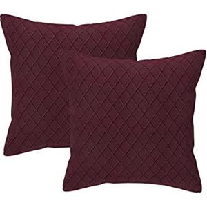 Oblu life Copridivano Elasticizzato，Copridivano Antigraffio gatto，Copri Divani per Divani Moderni (Copricuscini 2 Pezzi, Bordeaux)