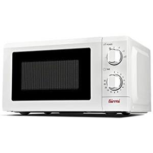 Girmi FM05 Forno a Microonde, 700 W, 20 Litri, Timer, Funzione scongelamento, Accessori inclusi, Bianco
