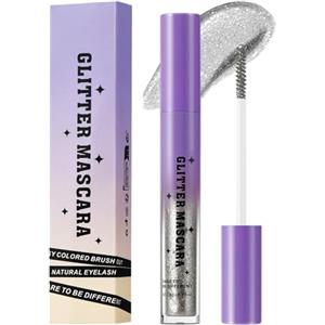 Arroopu Mascara Glitter | Mascara Colorato,Impermeabile Allunga e Arriccia Antismudge Trucco Ciglia per Donna Serata Nuziale Feste e Appuntamenti