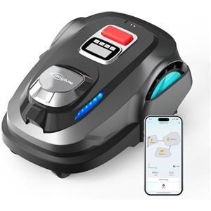 YARDCARE N1600PRO - Robot tagliaerba senza filo perimetrale con navigazione RTK & Vision, fino a 1600 m² percorso di taglio a U, gestione multi-area, controllo tramite app