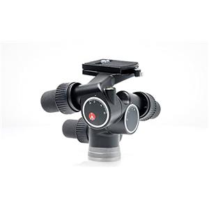 Manfrotto Testa PRO Digitale a Cremagliera, Testa per Treppiede Fotocamera, Movimento su 3 Assi, Alta Precisione, Accessori Fotografia, Fotocamera