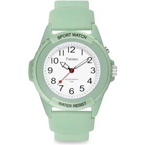 Facasu Orologio Analogico Bambino Ragazzi Ragazze,50M Impermeabile Quadrante Luminoso,Sportivo Quarzo Studenti Adolescenti,Cinturino in Silicone,Orologio per Ragazzi età Superiore ai 10 anni