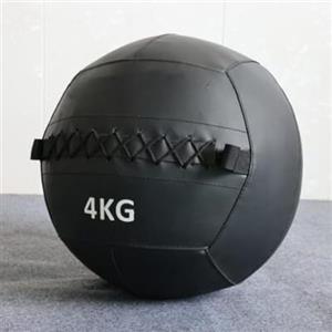 InTheMarket Palla medica da parete, set da 1, 4 kg, 6 kg, 8 kg, 10 kg, 12 kg, in vinile resistente agli urti, doppia cucitura, diametro 36 cm (4 kg)