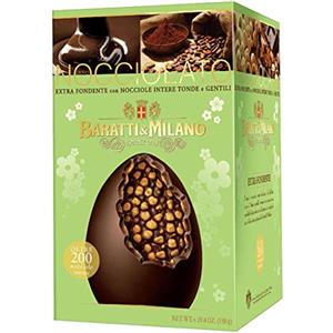 Amanti taste and passion Uovo Nocciolato Cioccolato Extra Fondente 50% | Nocciole Tonde Intere | Baratti & Milano | 550 Gr | Uova di Pasqua | Idea Regalo