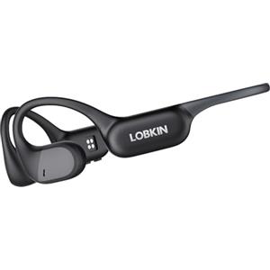 LOBKIN Cuffie Bluetooth Sport,Auricolari Open Ear Wireless Bluetooth 6.0,Cuffie Conduzione Aerea Impermeabili IPX7 con Lettore MP3 da 8 GB, Cuffie Open Ear Wireless per Fitness, Ciclismo, Guida, Corsa