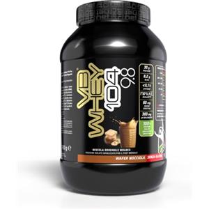 Net Integratori VB WHEY 104 9.8 Optipep - 1980g Wafer Nocciola - Proteine Isolate Idrolizzate per via Enzimatica Con EAA e BCAA - Crescita e Mantenimento Della Massa Muscolare, Post Workout