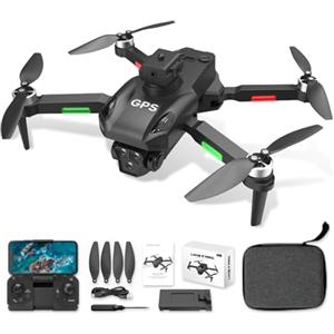 A Alpha Mini Drone con Fotocamera 720P per Bambini, Micro Drone per Principianti, Quadcopter RC con Protezione Eliche, Flip 360°, Luci LED, Drone Giocattolo per Interno ed Esterno