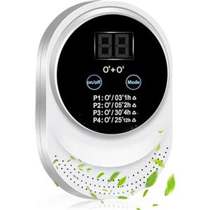 BAIFULAI Mini Purificatore d'Aria Ozono, Purificatore d'Aria con 4 modalità (P1, P2, P3, P4), Sterilizzatore per Deodorizzazione Dell'Ozono, Deodorante per Ionizzatore di Ozono, Purificatore Aria