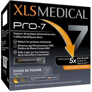 XLS Medical Pro-7 - Dispositivo Medico per il Controllo del Peso, 90 Stick Orosolubili al Gusto Ananas