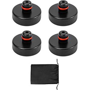 QWORK® 4 cuscinetti per cric di sollevamento con custodia, cuscinetto in gomma per Tesla Model 3 Model Y Model S, protegge il telaio dell'auto