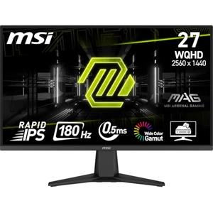 MSI MAG 275QF Monitor Gaming 27" WQHD - IPS (2560 x 1440) WQHD, 180Hz / 0.5ms, Adaptive-Sync, Rapid IPS - DP 1.4, HDMI 2.0b