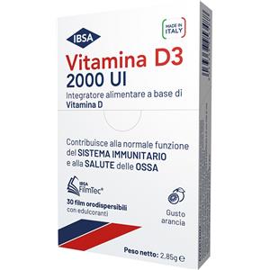 VITAMINA D3 2000 UI 30 FILM ORODISPERSIBILI IBSA FARMACEUTICI ITALIA Srl