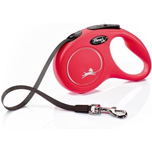 FLEXI GUINZAGLIO FLEXI NEW CLASSIC S ROSSO. 5MT