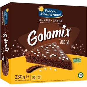 EUROSPITAL PIACERI MEDITERRANEI GOLOMIX TORTA Senza Glutine 230 g - Ideale per Intolleranti al Glutine