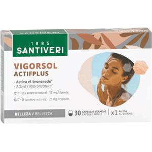 Santiveri Vigorsol Actifplus 30 Perle - Integratore con Olio di Enotera, Beta-Carotene e Vitamine