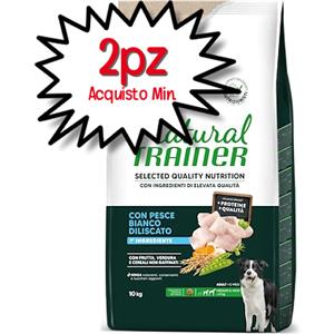 Trainer Natural Crocchette per Cani Adulto Medium & Maxi con Pesce Bianco - 10kg