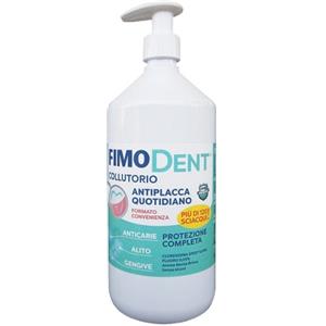 FIMODENT COLLUTORIO ANTIPLACCA QUOTIDIANO 1L - Clorexidina 0,05%, Fluoro 0,05%, Aroma Menta Briosa