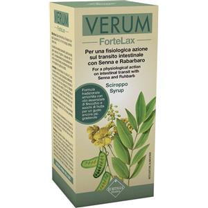 Euritalia Pharma Verum Fortelax Sciroppo 126g - Integratore per la Regolarità Intestinale con Senna e Rabarbaro