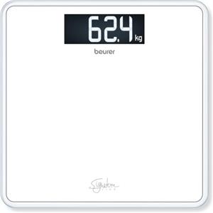Beurer GS 400 SignatureLine White Bilancia in Vetro con Portata fino a 200 kg, 32 x 31 cm, Bianco