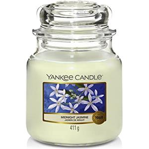Yankee Candle Candela profumata in giara media | Gelsomino notturno | Durata Fino a 75 Ore