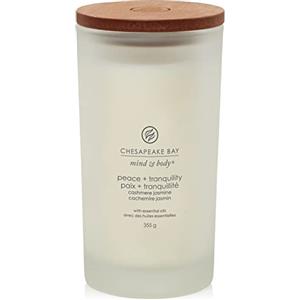 Chesapeake Bay Candle Chesapeake Bay candela profumata | Candela grande Tumbler Peace + Tranquility per aromaterapia | Durata: fino a 82 ore | Collezione Mind & Body