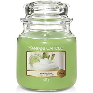 Yankee Candle Candela profumata in giara media | Calce alla vaniglia | Durata Fino a 75 Ore