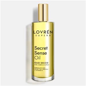 CLINICALFARMA Srl Lovren Secret Sense Oil 100 ml - Olio Secco Idratante per Viso, Corpo e Capelli con Vitamina E e Mix di Oli Vegetali