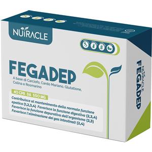 Nutracle FegaDep - Integratore Fegato Detox con Carciofo, Cardo Mariano, Colina e Rosmarino - 60 Compresse Drenanti e Depurative