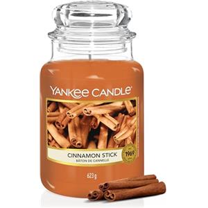 Yankee Candle Candela profumata in giara grande | Bastoncino di cannella | Durata Fino a 150 Ore | regalo perfetto per le donn