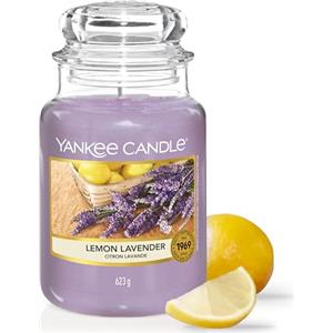 Yankee Candle Candela profumata in giara grande | Lavanda al limone | Durata Fino a 150 Ore | Regali per donne