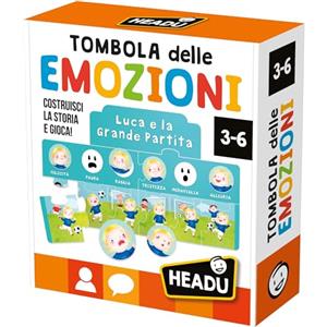 HEADU - Tombola delle Emozioni, Costruisci la Storia e Gioca! Un Gioco Educativo per Bambini dai 3 ai 6 anni, Made in Italy