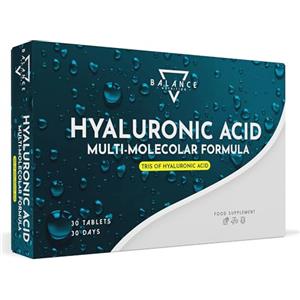 BALANCE FEEL YOUR SELF ACIDO IALURONICO | Acido Ialuronico Capsule | Formula Multimolecolare ad Alti Dosaggi ad Alto, Medio e Basso Peso Molecolare | 30 Capsule vegetali