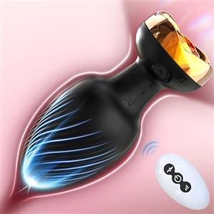 Coolkim Plug Anale-dilatatore Donna Sexytoysys Uomo Sex Toys Coppia Vibratoreper Uomo Professionale Dildo Anale Vibratore Toys Sessuali per Uomini Anello Vibrante per il pene con 10 Modalità, A26020303