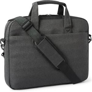 Amazon Basics - Borsa a tracolla per laptop e tablet da 15.6in (39.6cm) per donna e uomo, nero