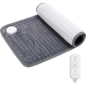 Comfytemp Termoforo Elettrico con Spegnimento Automatico, Morbido Tessuto Pile, Cuscino Riscaldante Adatto per Schiena, Addome, Collo e Spalle, Regalo per una Donna, una Madre o un Padre, 30x60 cm