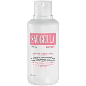 Saugella Poligyn Detergente Intimo Lenitivo ed Emolliente pH Neutro 500 ml con Camomilla e Bisabololo