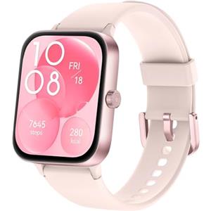 KIUVKAS Smartwatch Uomo Donna,1.95" Orologio Smartwatch con Effettua/Risposta Chiamate,140+ Sportive Fitness Tracker con Pressione Sanguigna e Monitor Sonno,IP68 Smart Watch per Android/iOS Nero