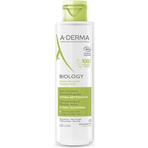 A-Derma Biology Acqua Micellare Dermatologica Idra-Detergente 200ml - Deterge e Idrata Delicatamente