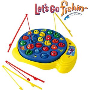 Goliath Let's Go Fishin' - Gioco di Pesca Originale per Bambini dai 3 Anni con 4 Canne da Pesca e 21 Pesciolini Colorati