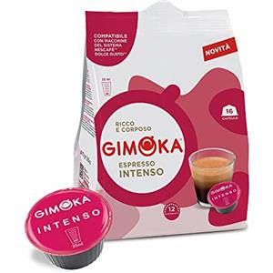 Gimoka - Compatibile Per Nescafé - Dolce Gusto - 64 Capsule - Gusto INTENSO - Intensità 12 - Made In Italy - Confezioni Da 16 Capsule