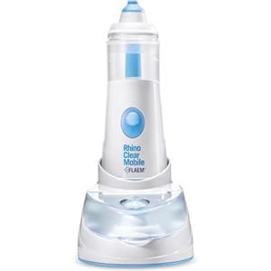Flaem, Rhino Clear Mobile, Doccia Nasale Portatile e Ricaricabile, Lavaggio Nasale Bambini e Adulti, Trattamento delle Alte Vie Respiratorie per Raffreddori, Sinusite e Allergie, Made in Italy