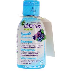 Paladin Pharma Drenax Forte Mirtillo e Uva 300 ml - Integratore Drenante con Estratti Vegetali