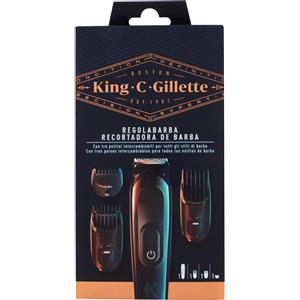 Gillette King C. Gillette Regolabarba Con 3 Pettini Intercambiabili Per Tutti I Tipi Di Barba