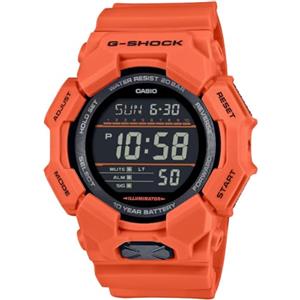 Casio G-shock - Orologio Da Polso Da Uomo Al Quarzo Sportivo Bracciale E Cassa In Resina Di Colore Arancione Quadrante Digitale Nero - GD-010-4ER